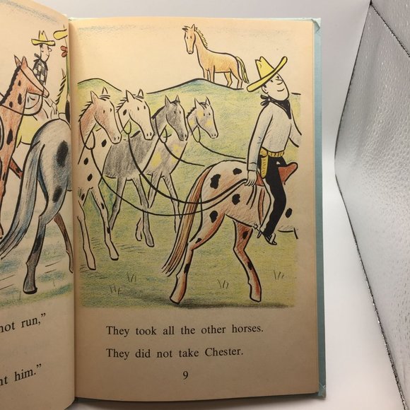 Vintage I Can Read Book Hardcover Chester Syd Hoff Children's Wild Horse Horses - Picture 4 of 9